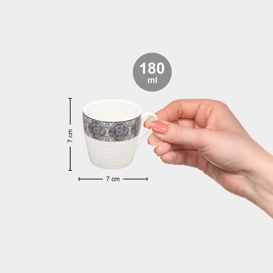 180 ml Bone China Mug, Set of 6, , large image number null