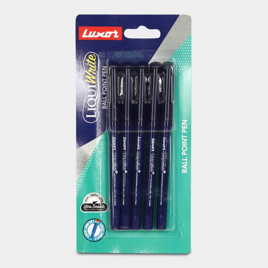 5 Blue Ball Pens, , large image number null
