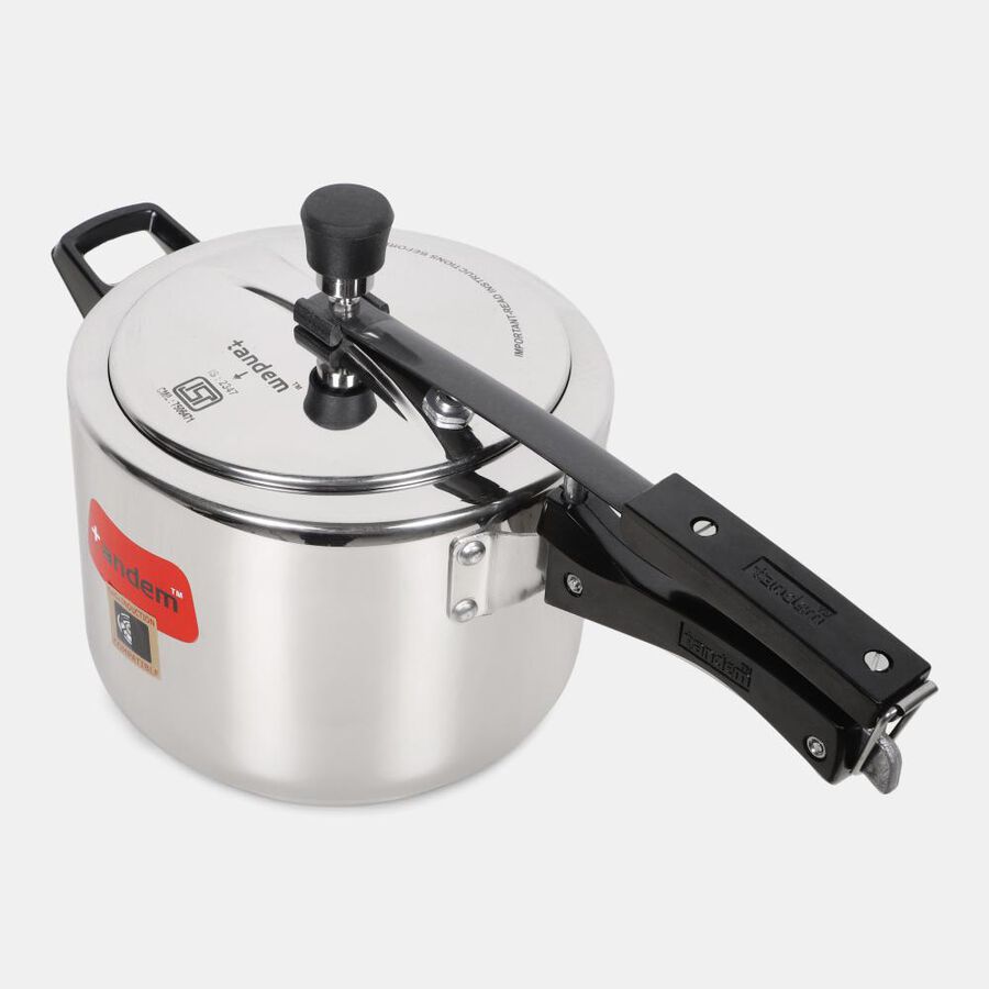 Induction Compatible 5L Steel Pressure Cooker, , large image number null