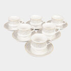 12 Pcs. Stoneware Cup & Saucer Set- 150 ml, , small image number null