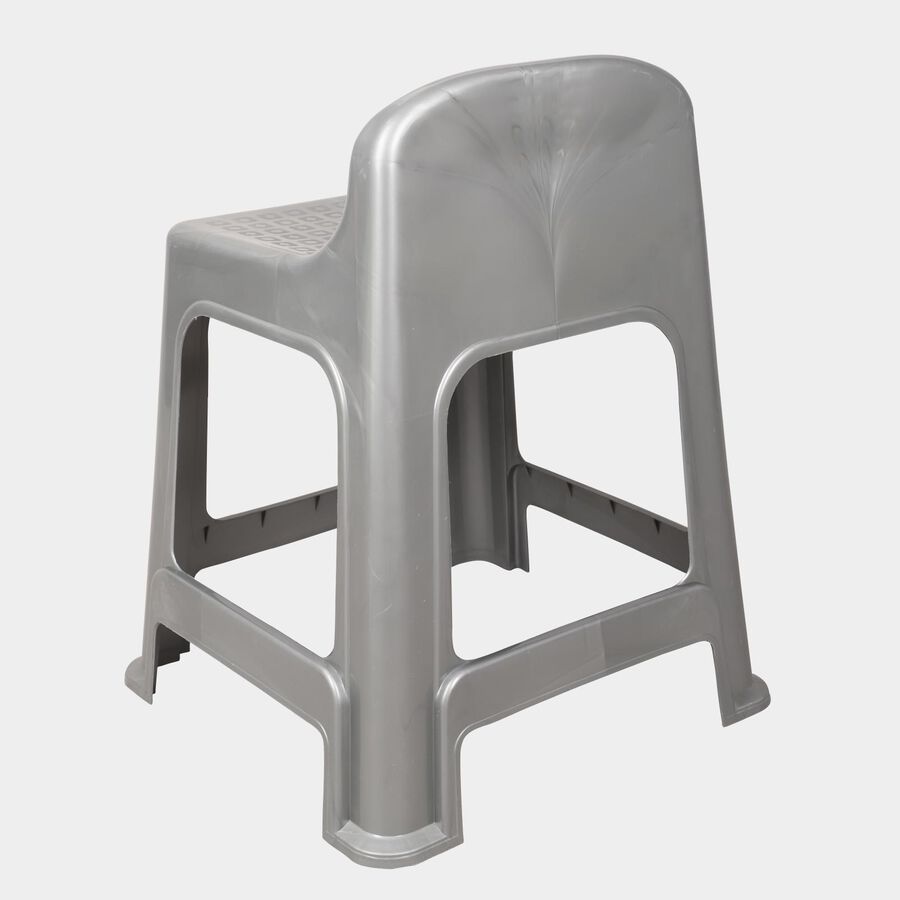 Plastic Stool with Backrest, , large image number null