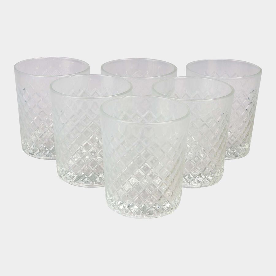 Glass Tumblers - Set Of 6, , large image number null