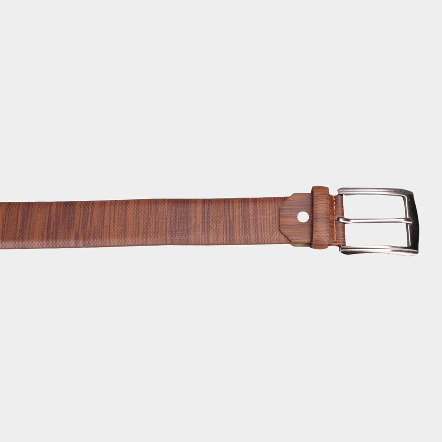 Men's Tan Polyurethane Casual Belt, 34 in. Waist, , large image number null