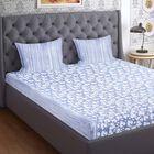 104 TC Cotton Blend Double Bedsheet with 2 Pillow Covers, , small image number null