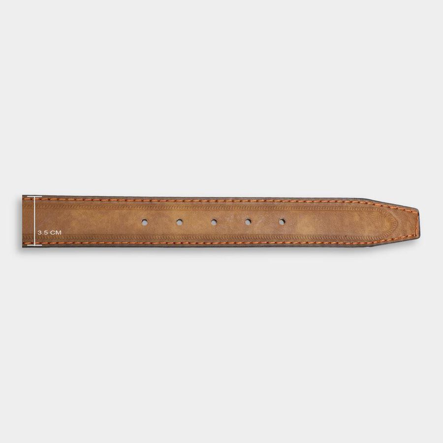 Men's Brown Polyurethane Casual Belt, 38 in. Waist, , large image number null