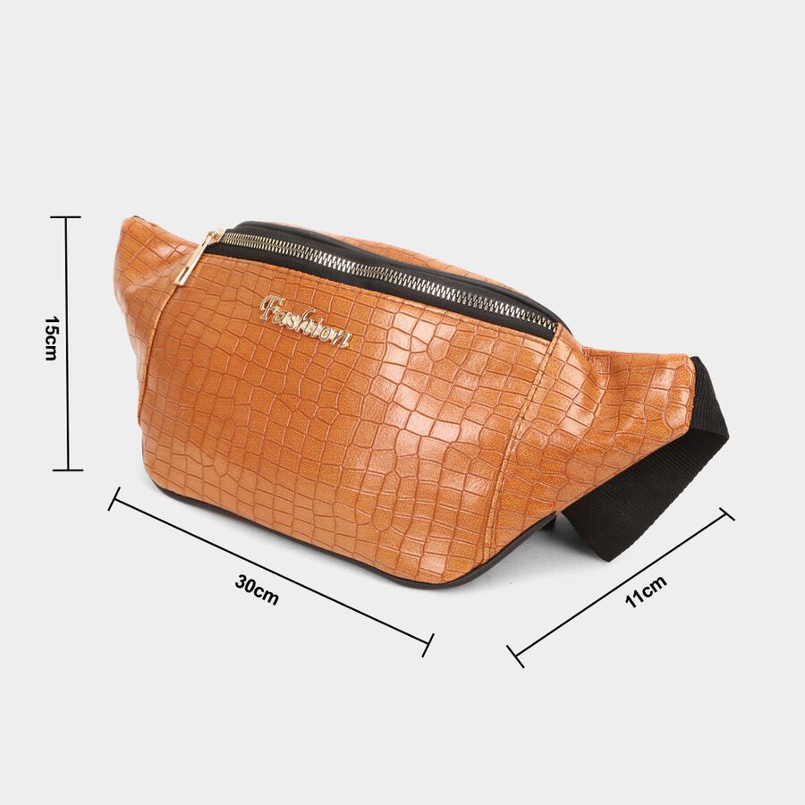 Women's 1 Compartment Polyurethane Waist Pouch , , large image number null