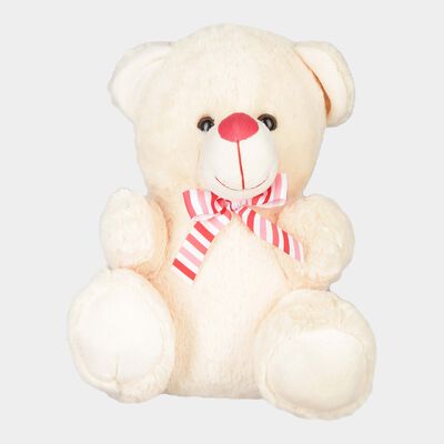 Cream Teddy Bear With Striped