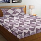 135 GSM Microfiber Double Bedsheet with 2 Pillow Covers, King Size, , small image number null