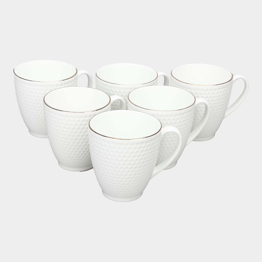 220 ml Bone China Mug, Set of 6, , large image number null