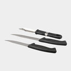 Set of 3 Stainless Steel Multipurpose Knives With Peeler, , small image number null