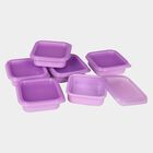 Air-Tight Plastic Container, Set of 6 - 125 ml, , small image number null