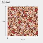 120 GSM Microfiber Double Bedsheet with 2 Pillow Covers, King Size, , small image number null