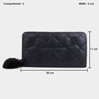 Women's 2 Compartment Polyurethane Long Wallet, , small image number null