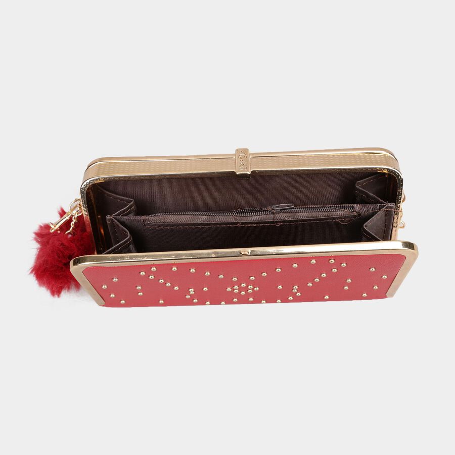 Women's Polyurethane Clutch Bag, , large image number null