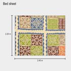 120 TC Cotton Double Bedsheet with 2 Pillow Covers, , small image number null