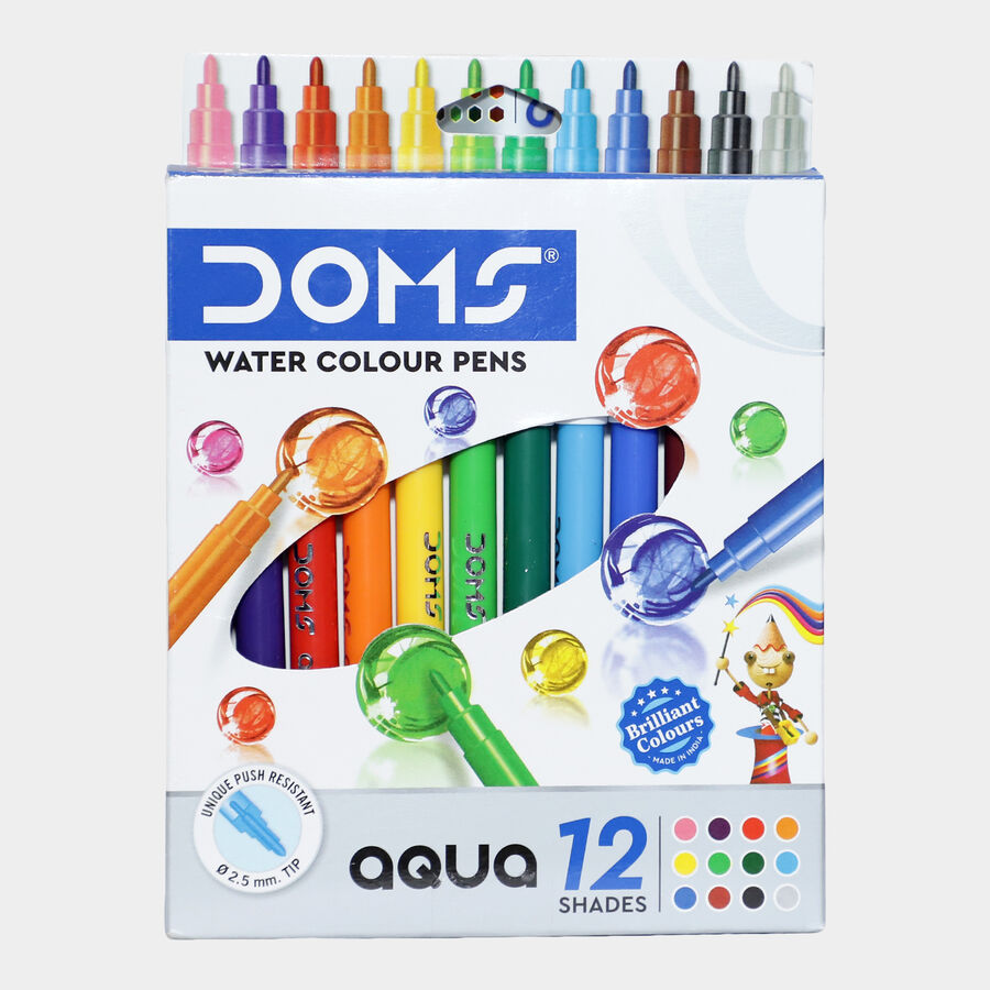 Aqua Sketch Pens Pack (12 Shades), , large image number null