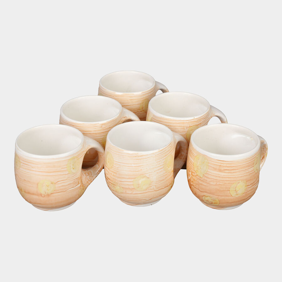 120 ml Stoneware Cup, Set of 6, , large image number null