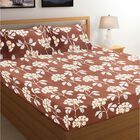 110 GSM Microfiber Double Bedsheet with 2 Pillow Covers, , small image number null