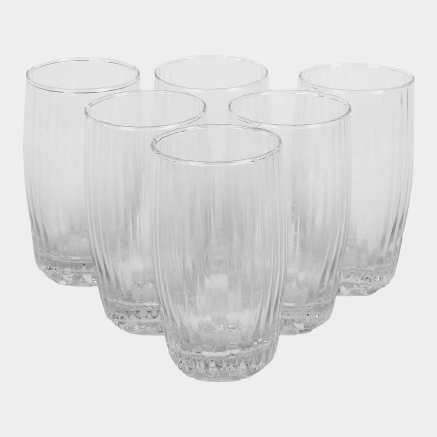 6 pcs. Glass Round Tumbler - 325 ml, , large image number null