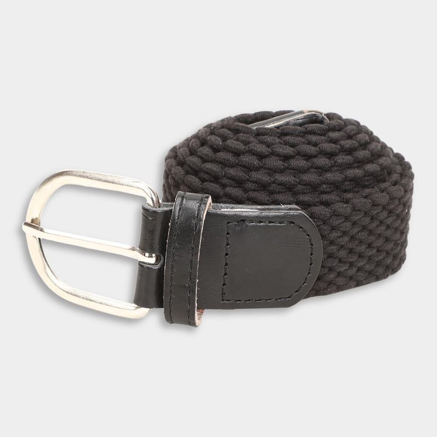 Men's Black Canvas Casual Belt, 38 in. Waist, , large image number null