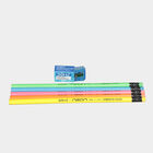 Neon Rubber Tip Graphite Pencil (Pack of 10), , small image number null