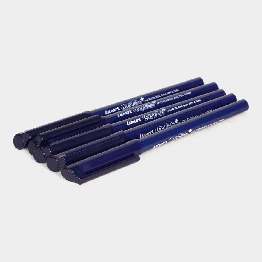 5 Blue Ball Pens, , large image number null