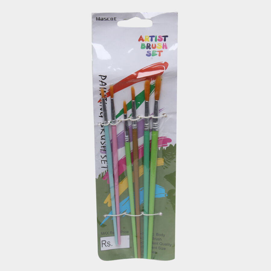 Water Colour Brush - Set Of 6, , large image number null