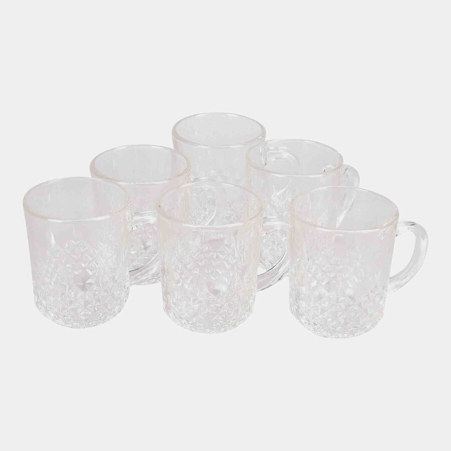 240 ml Glass Mug, Set of 6, , large image number null