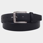 Men's Black Leather Belt, Upto 38 In. Waist, , small image number null