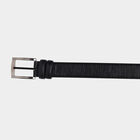 Men's Black Polyurethane Formal Belt, 34 in. Waist, , small image number null