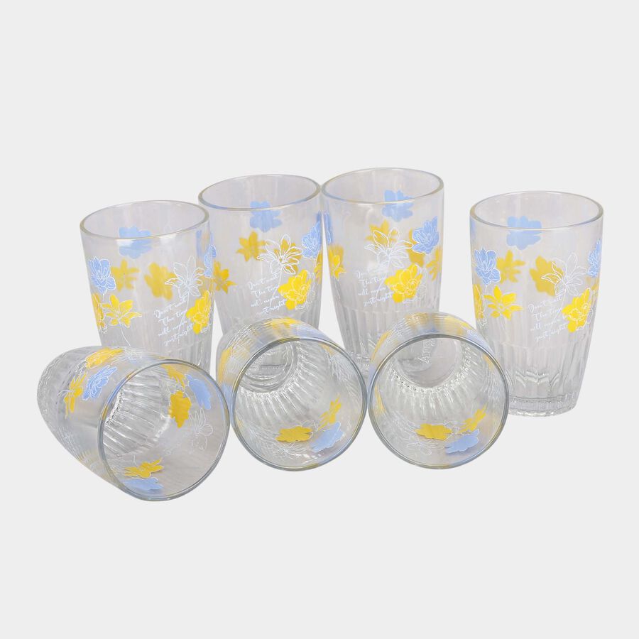 Glass Tumblers - Set Of 7, , large image number null