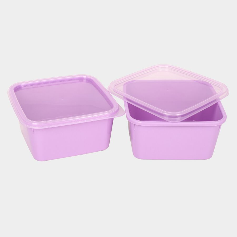 Air-Tight Plastic Container, Set of 2 - 800 ml, , large image number null