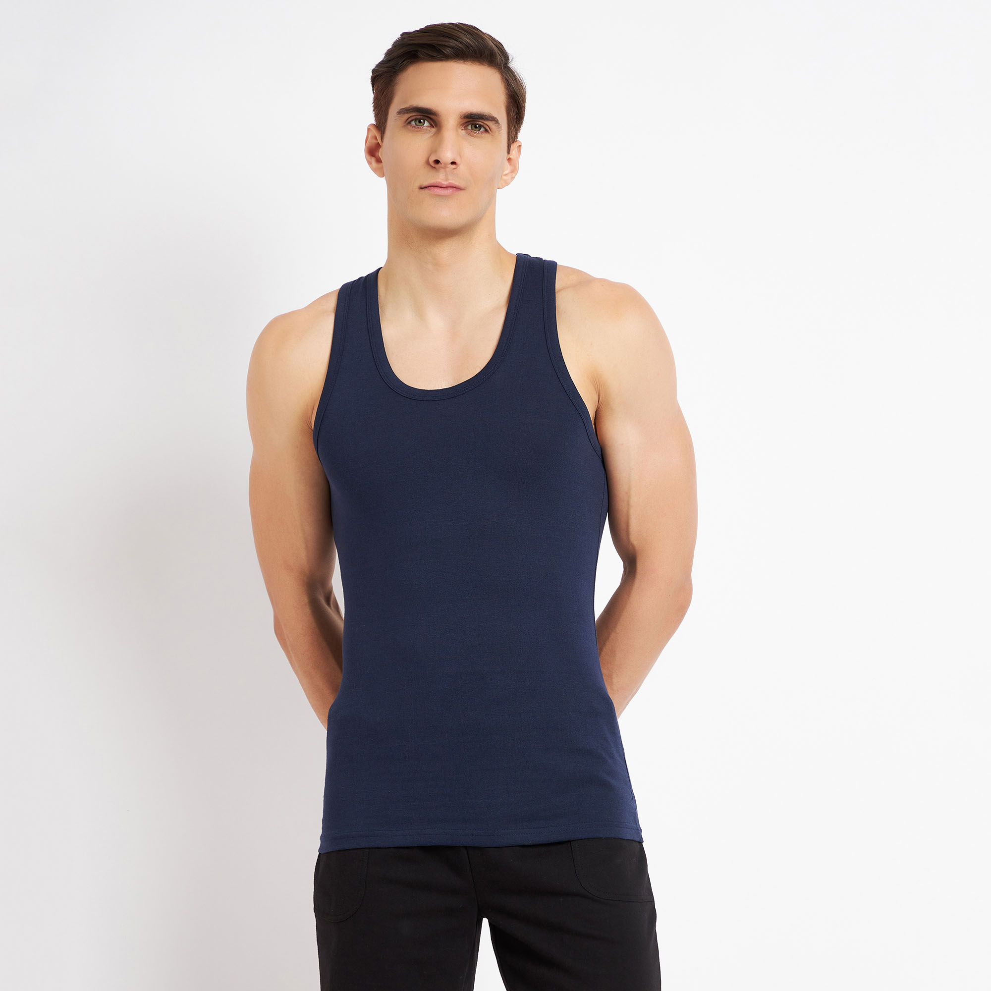 Brink Cotton Sleeveless Gym T-Shirt | Vishal Mega Mart India