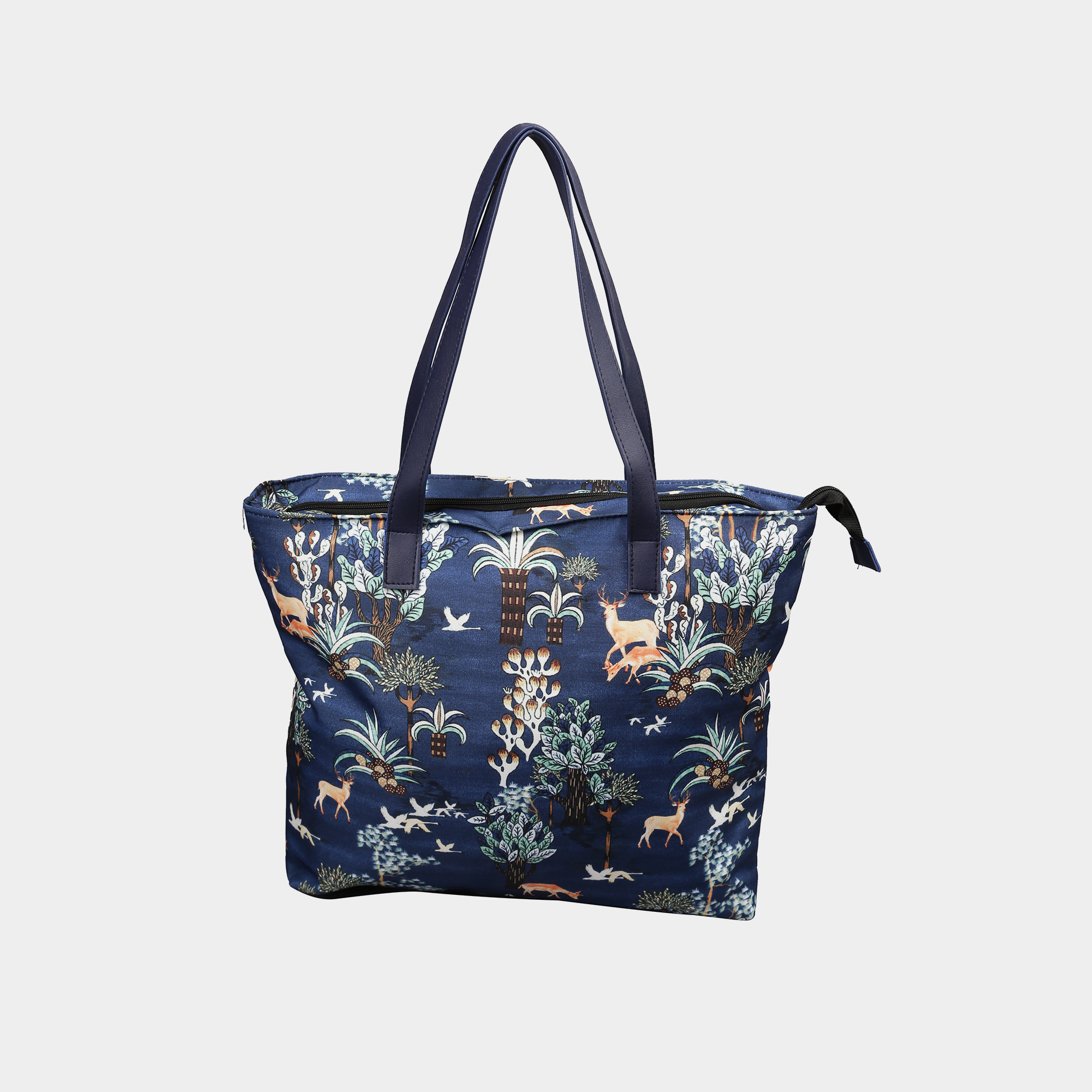 Women's Printed Fabric Tote Bag, Medium